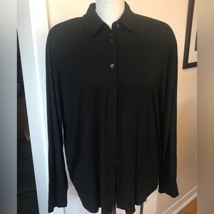 NEW ! Reitmans Black Button-up Shirt/top - Size Large